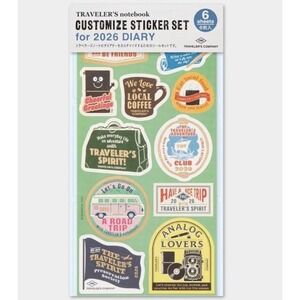 TRAVELER'S Notebook 2026 Diary Customize Sticker Set JAPAN